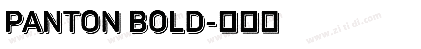 panton bold字体转换